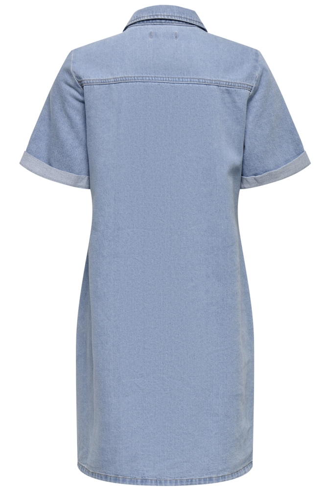 JDYESMEE SS BUTTON DRESS LBD DNM 15348685 LIGHT BLUE DENIM